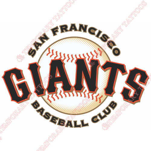 San Francisco Giants Customize Temporary Tattoos Stickers NO.1906